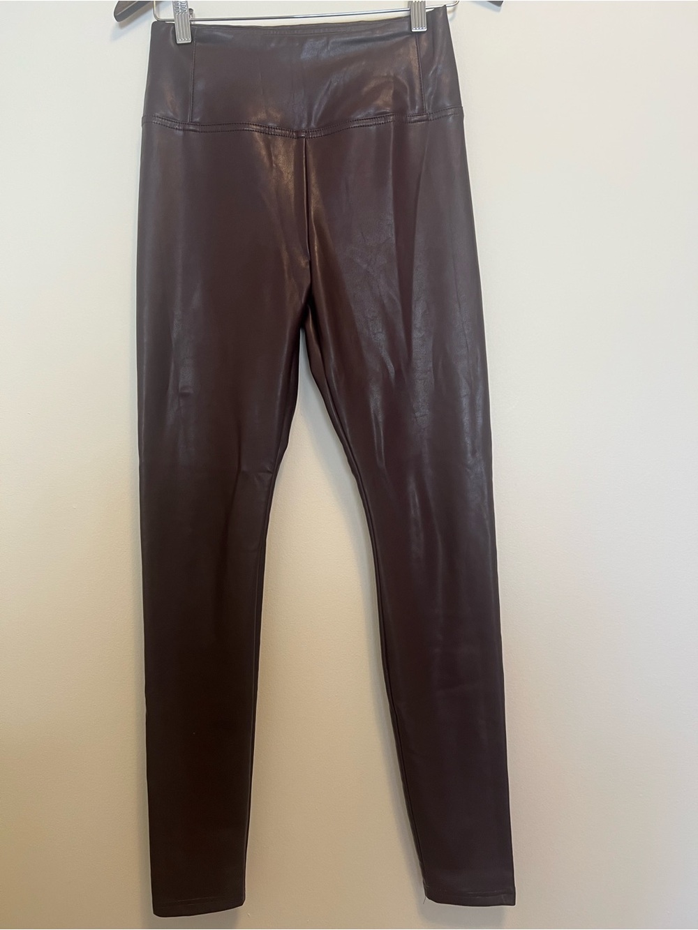 RW&CO. Faux Leather Leggings in Deep Brown